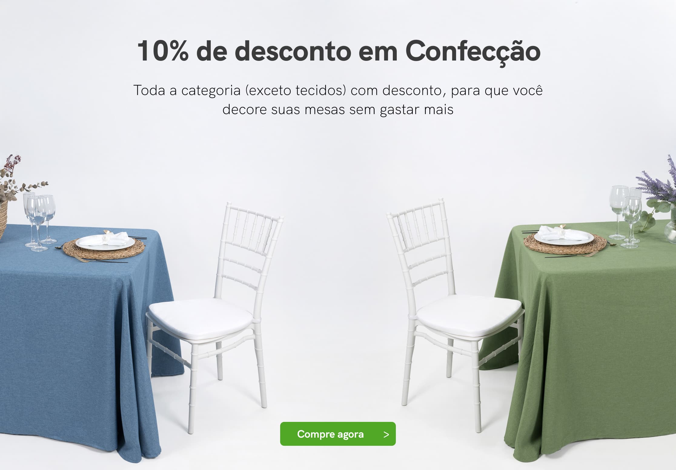 10% de desconto em Confecção